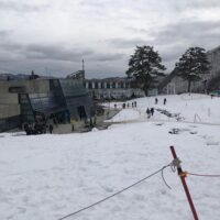 先週より少し雪増えた